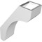 Ekena Millwork 4-in. W x 10-in. D x 14-in. H Legacy Architectural Grade PVC Knee Brace BRCP04X10X14LEC - alternate 4